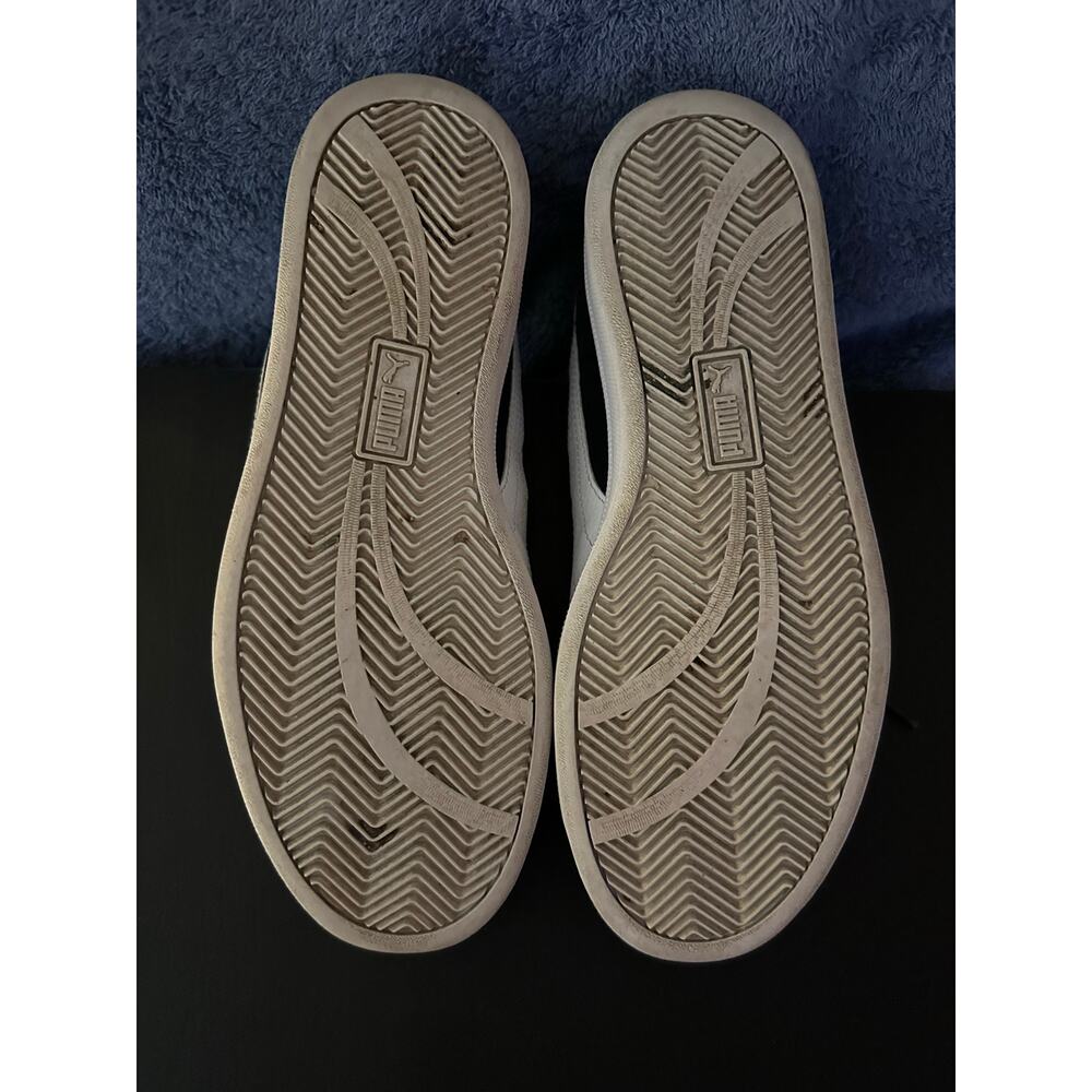 Puma Shoes Men's Size 9 Black White Classic Suede Sneakers - Picture 4 of 6